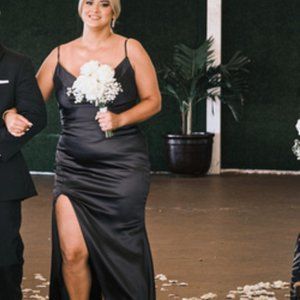 bridesmaids dress / formal dress / prom/ black gown